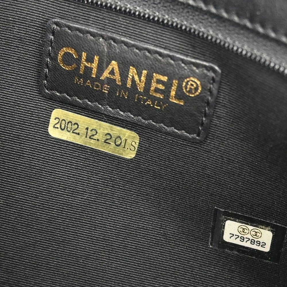 Chanel Navy Canvas Icon Chain Handbag 115784 - Picture 9 of 9